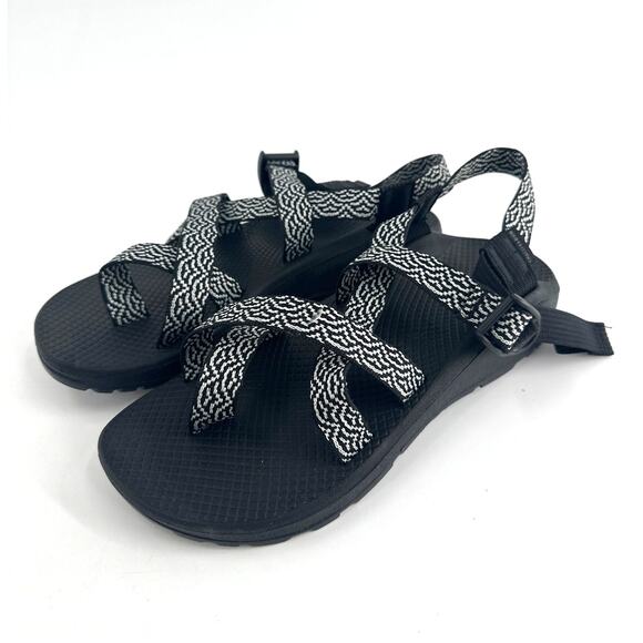 Chaco Women's Bloop B&W Z/Cloud 2 Strappy Sandal Size 9 - Picture 7 of 9